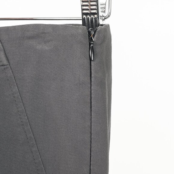Brunello Cucinelli AW/14 Grey Cotton-Twill Leggings - Picture 6 of 11